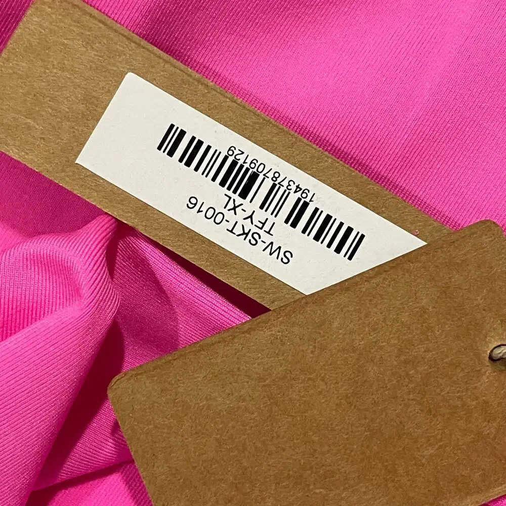 NWT SKIMS Signature Swim Sarong Skirt - Taffy - XL